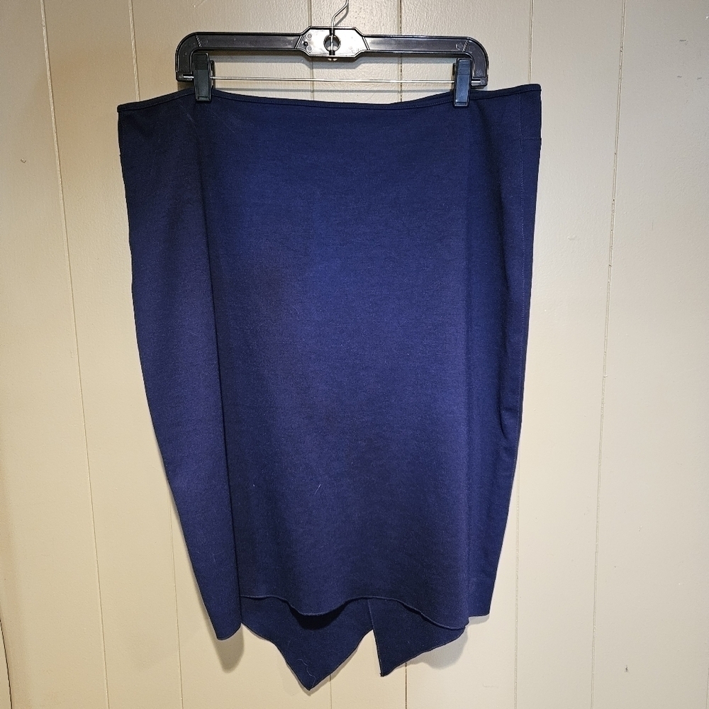 Serena Williams Mid-Length Skirt, Plus Size 16, Royal Blue, Stretchy